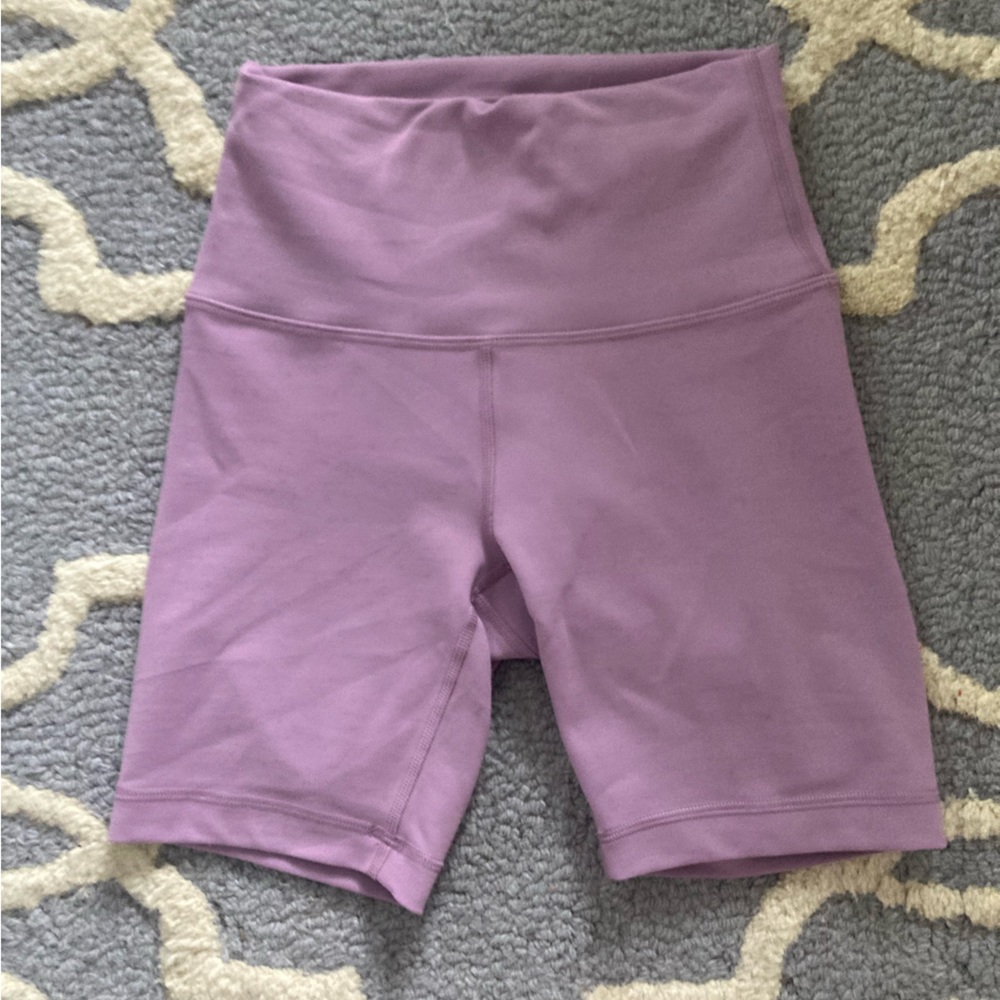 PURPLE SIZE 2 (inseam 6) align lululemon biker shorts